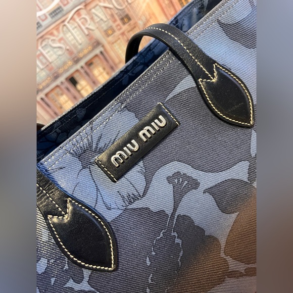 Miu miu floral leather tote - Picture 2 of 13